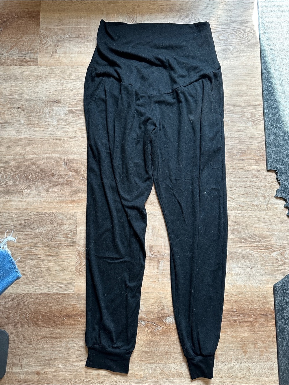 Maternity Black High-Waist Jogger Leggings